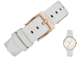 Oryginalny pasek Michael Kors Pyper MK2800 biały skóra Rose Gold 18mm